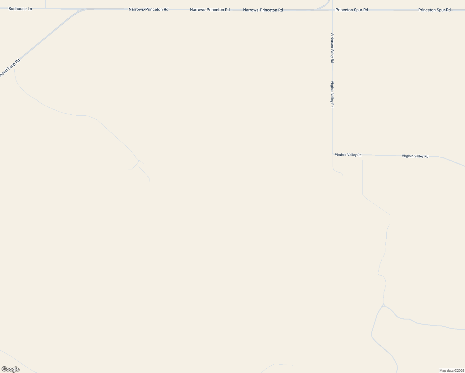 map of restaurants, bars, coffee shops, grocery stores, and more near 60646 Anderson Valley Road in Princeton