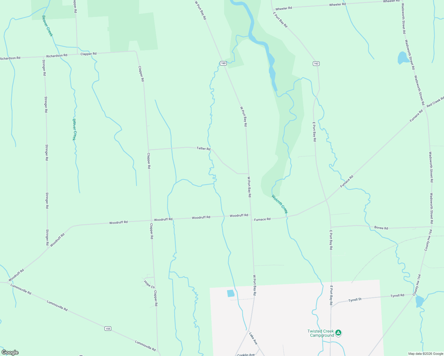 map of restaurants, bars, coffee shops, grocery stores, and more near 11834 Tellier Rd in Wolcott