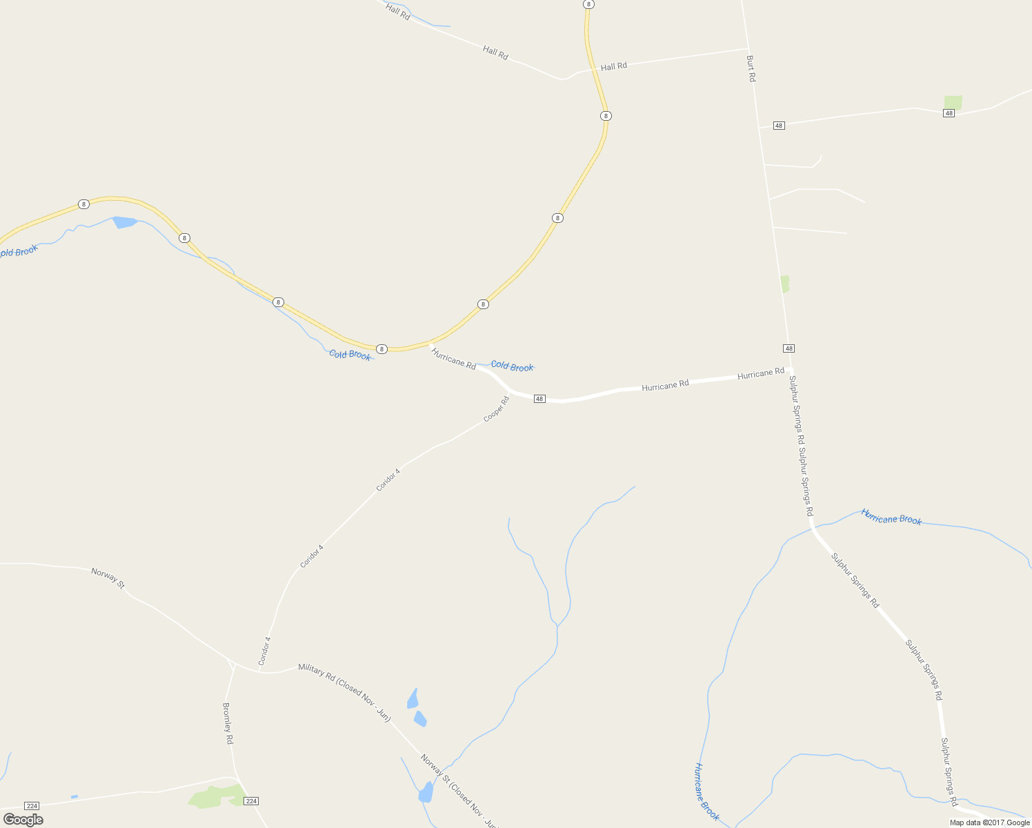 map of restaurants, bars, coffee shops, grocery stores, and more near 119 Cooper Road in Cold Brook