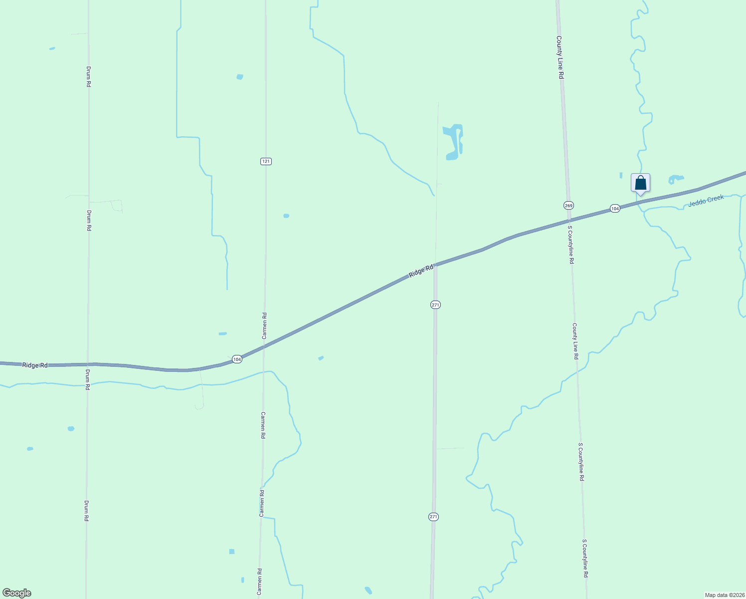 map of restaurants, bars, coffee shops, grocery stores, and more near 9780 Ridge Road in Middleport