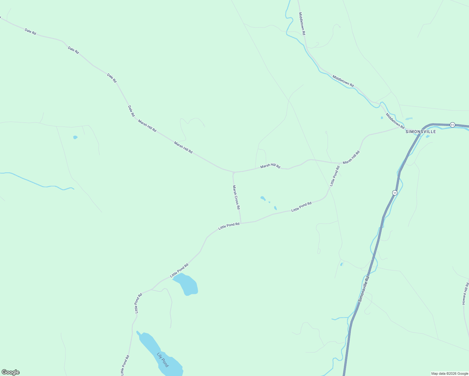 map of restaurants, bars, coffee shops, grocery stores, and more near 109 Marsh Cross Road in Andover