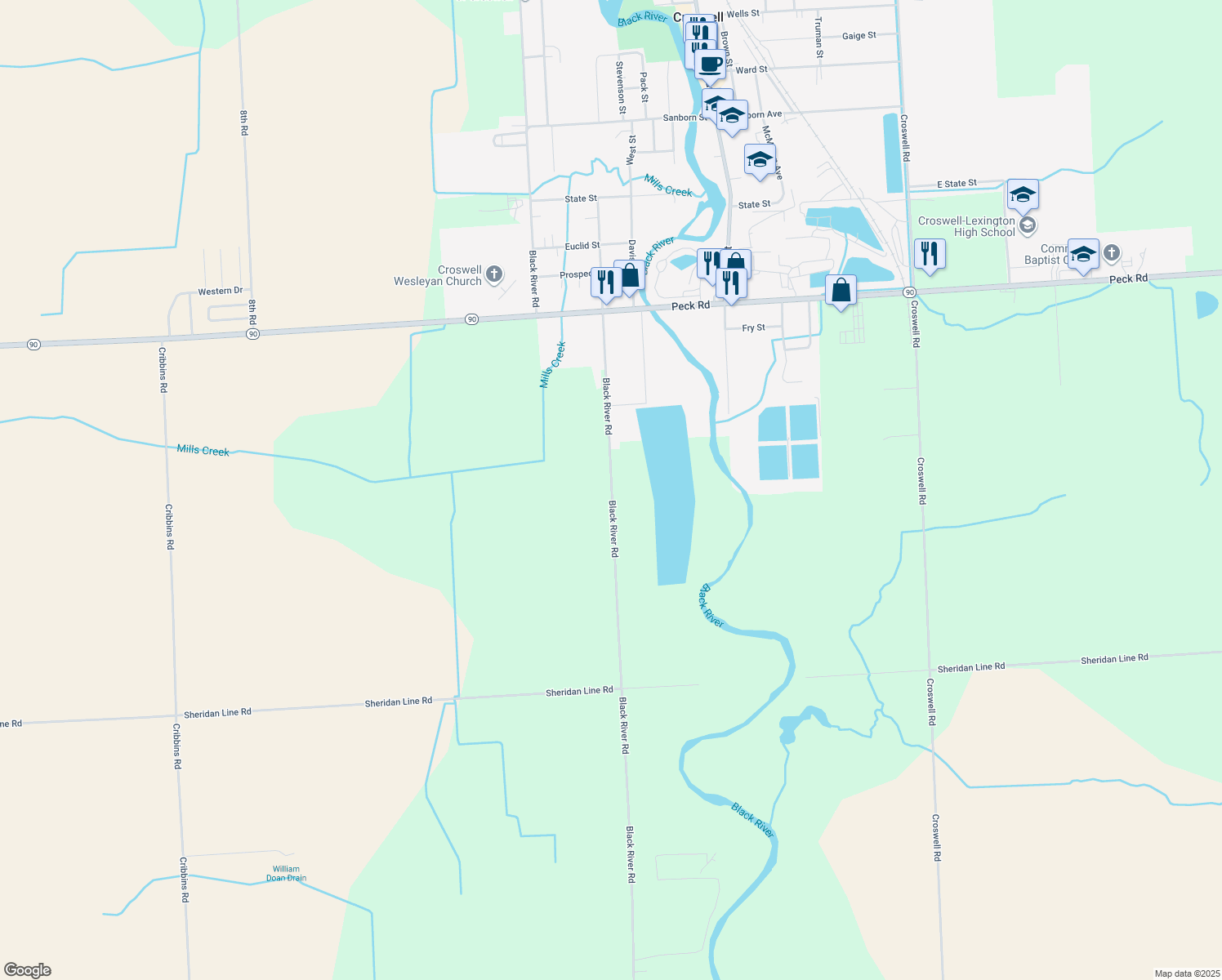 5700 Black River Road, Croswell MI Walk Score