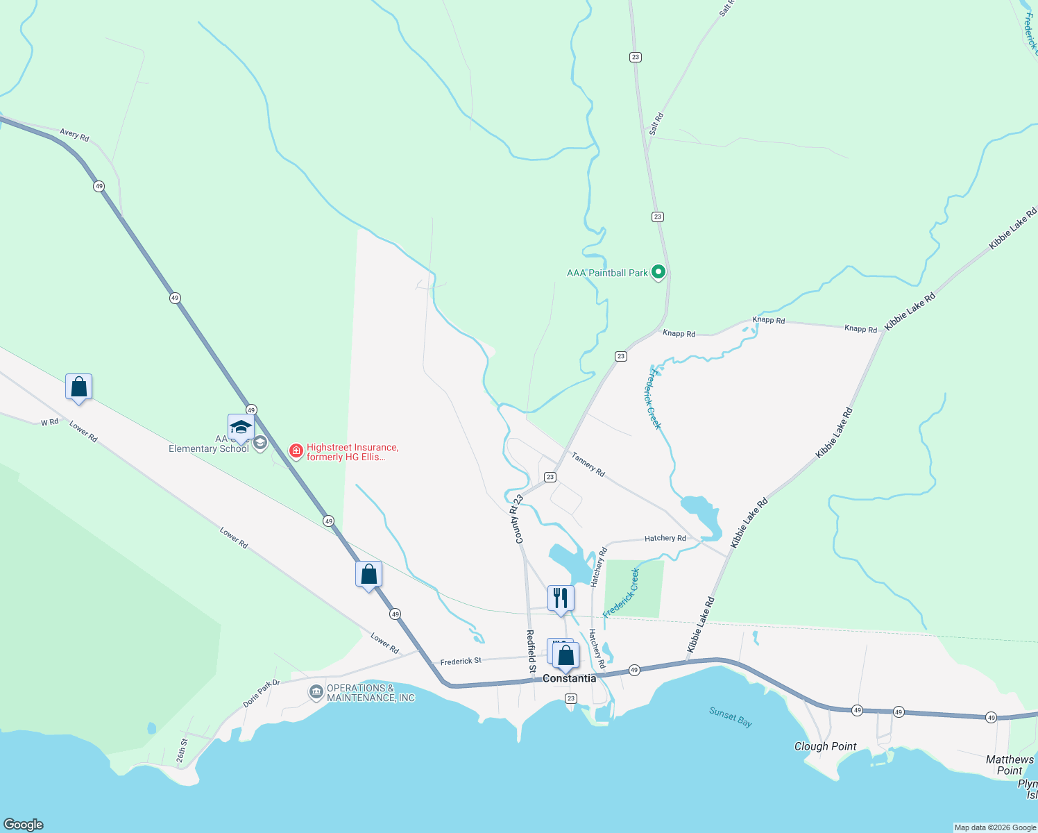 map of restaurants, bars, coffee shops, grocery stores, and more near 31 Cemetary Road in Constantia