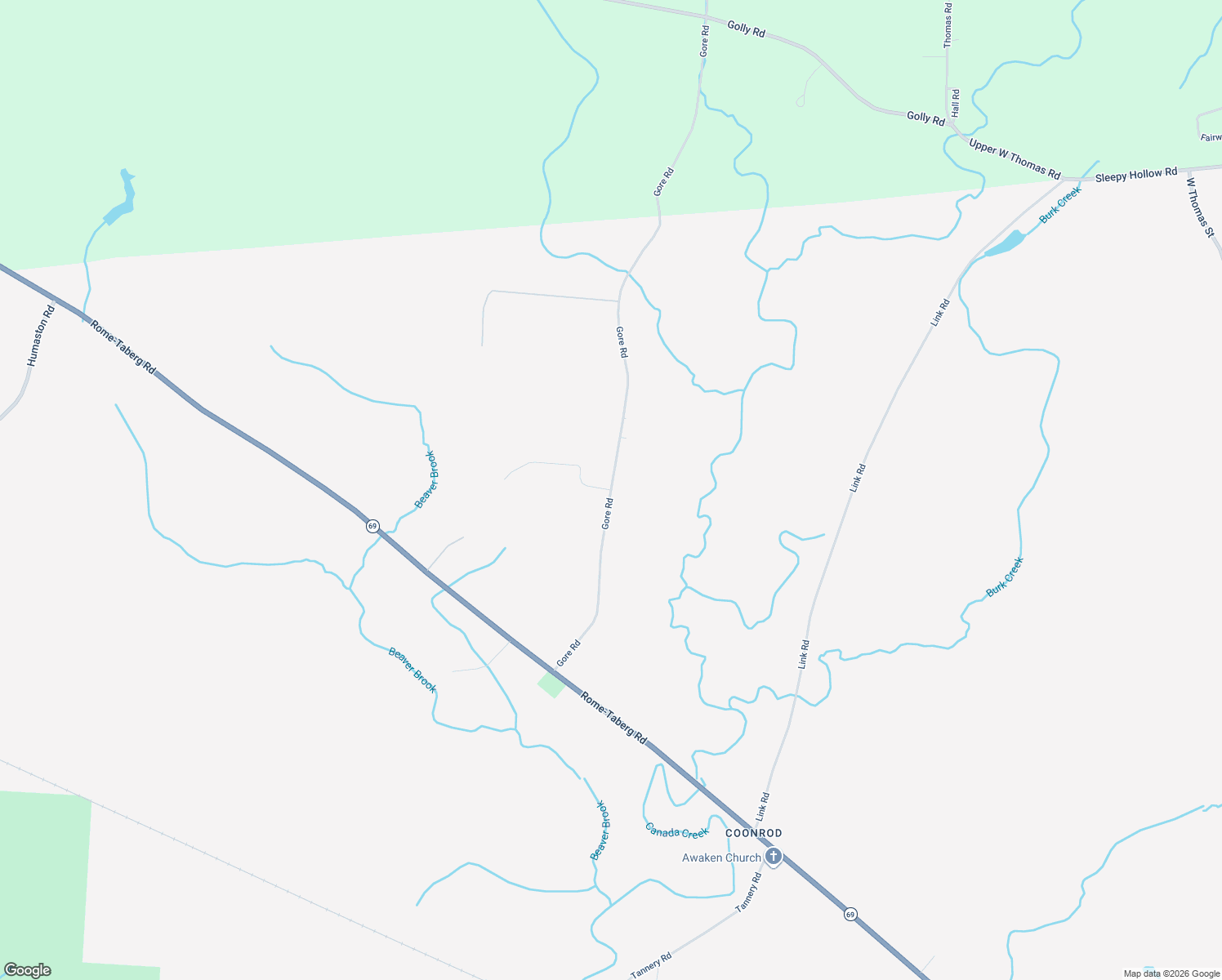 map of restaurants, bars, coffee shops, grocery stores, and more near 5100 Forest Ridge Drive in Rome
