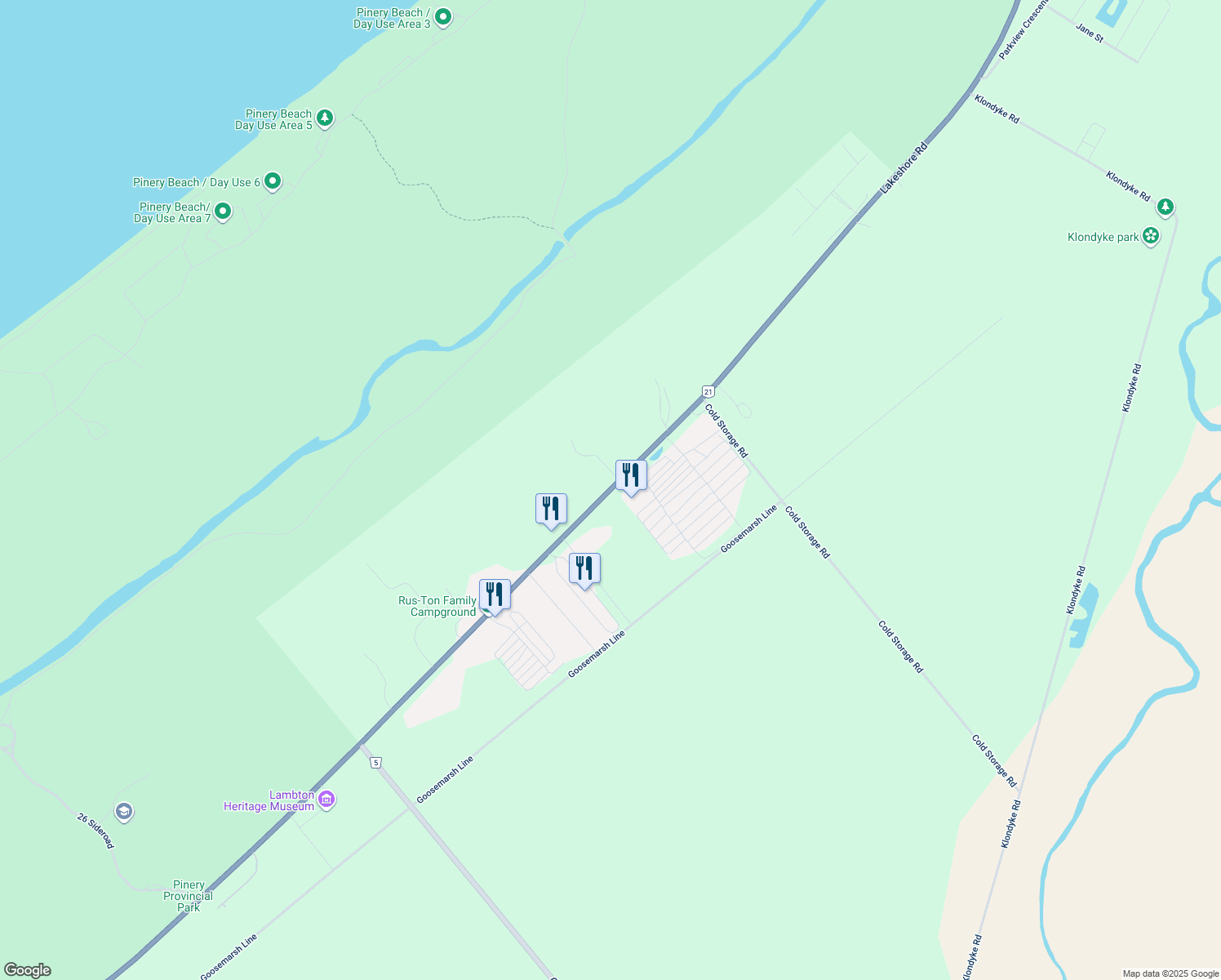 9877 Lakeshore Road, Lambton Shores ON Walk Score