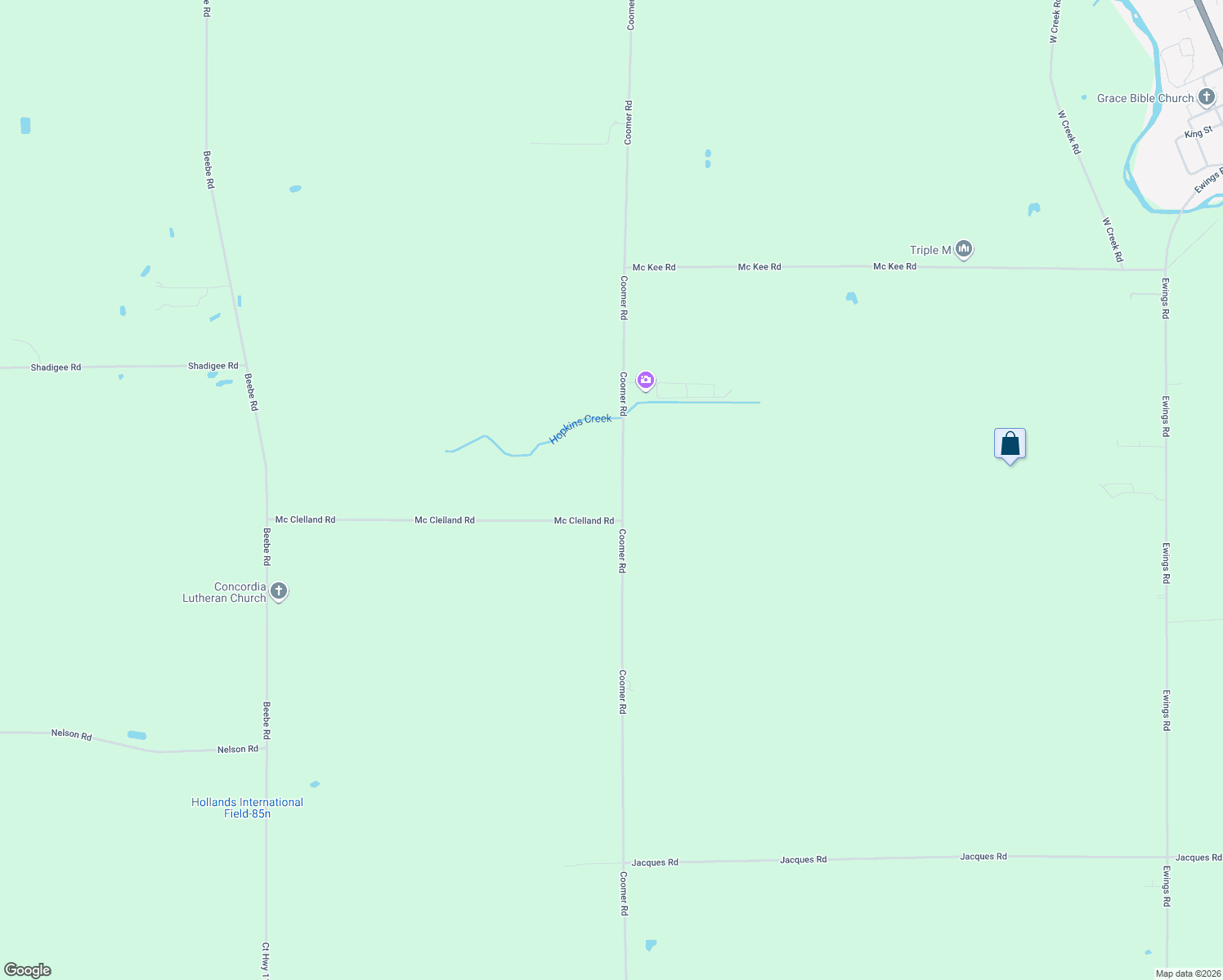 map of restaurants, bars, coffee shops, grocery stores, and more near 3042 Coomer Rd in Newfane
