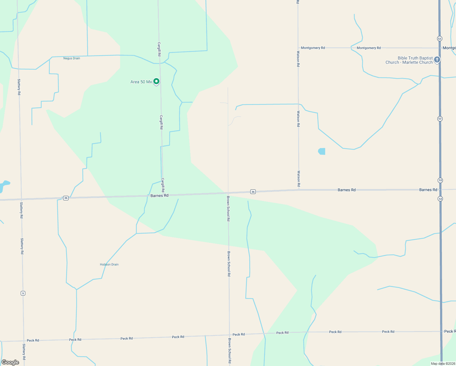 map of restaurants, bars, coffee shops, grocery stores, and more near 8051 Brown School Road in Brown City