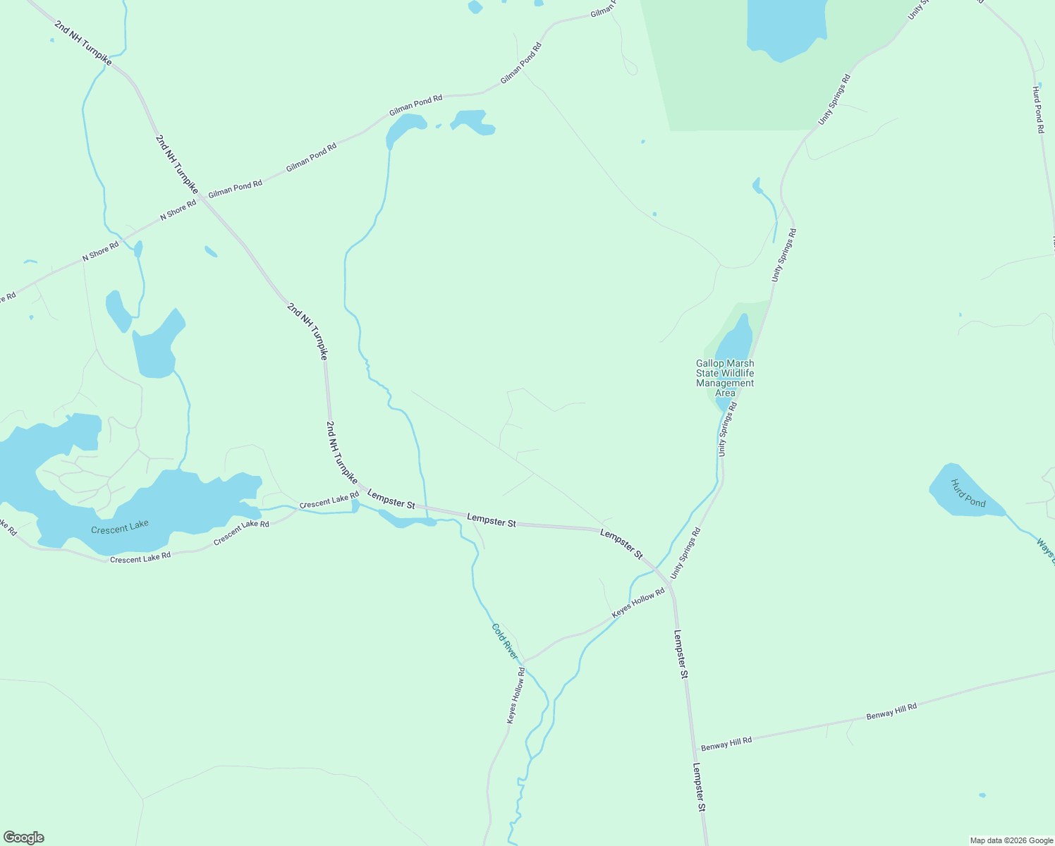 map of restaurants, bars, coffee shops, grocery stores, and more near 26 Mountain View Road in Lempster