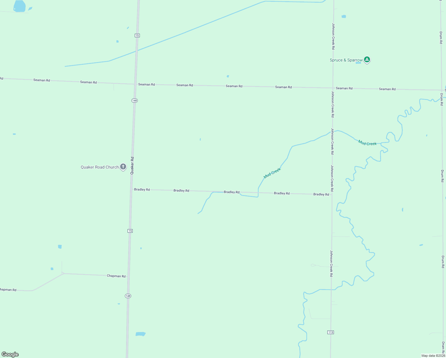 map of restaurants, bars, coffee shops, grocery stores, and more near 8845 Bradley Road in Gasport
