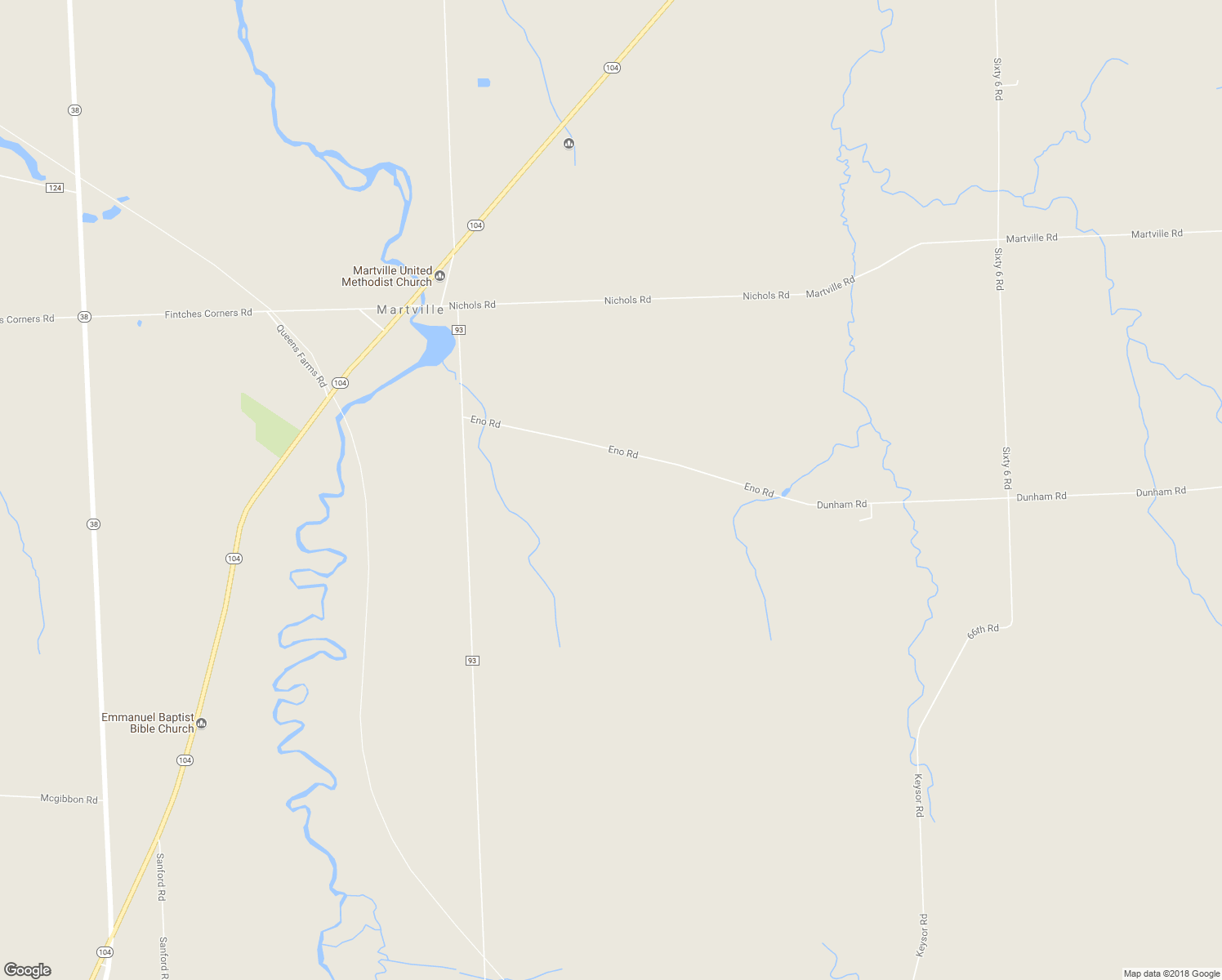 map of restaurants, bars, coffee shops, grocery stores, and more near 1870 Eno Road in Martville