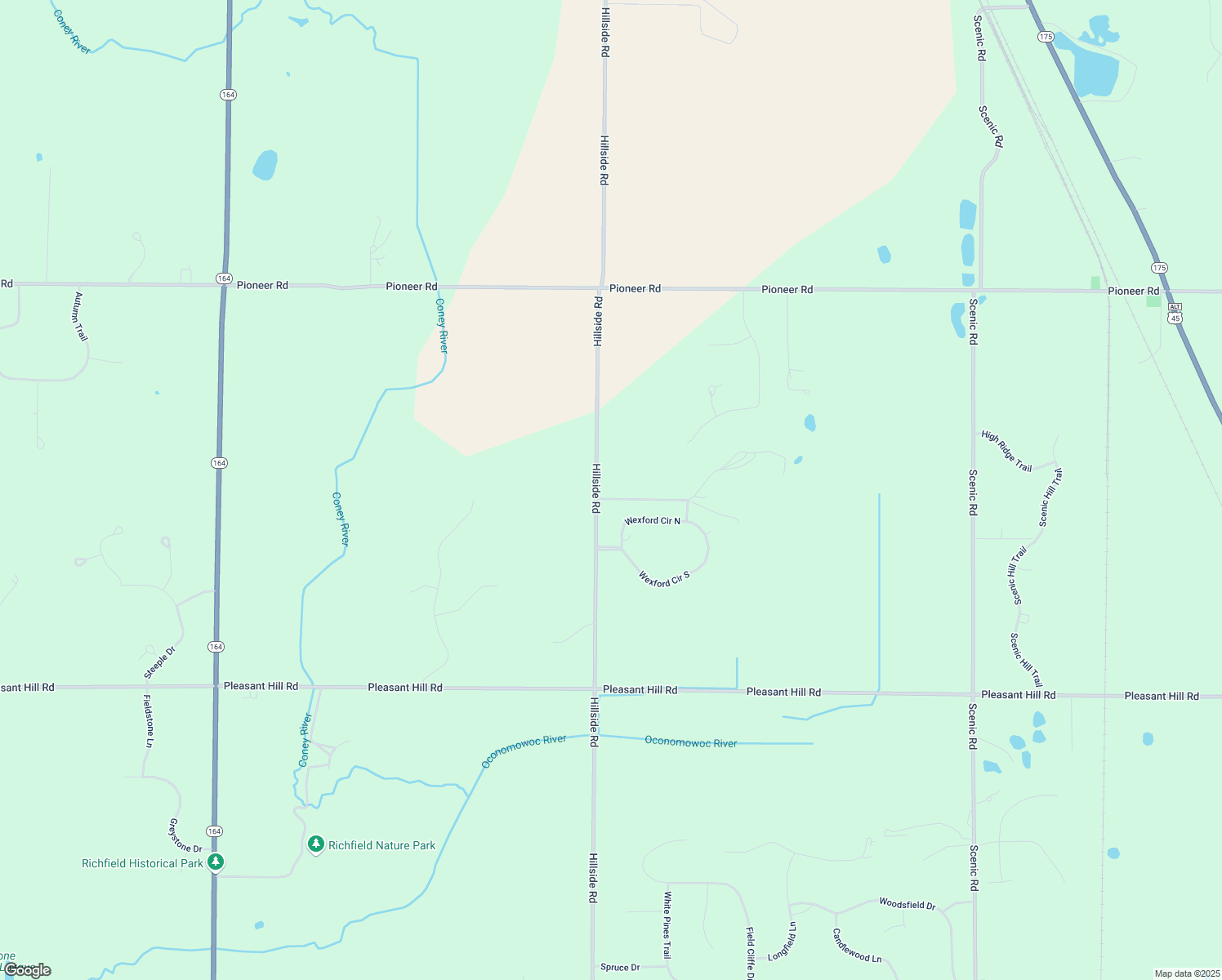 map of restaurants, bars, coffee shops, grocery stores, and more near 2314 Hillside Road in Richfield
