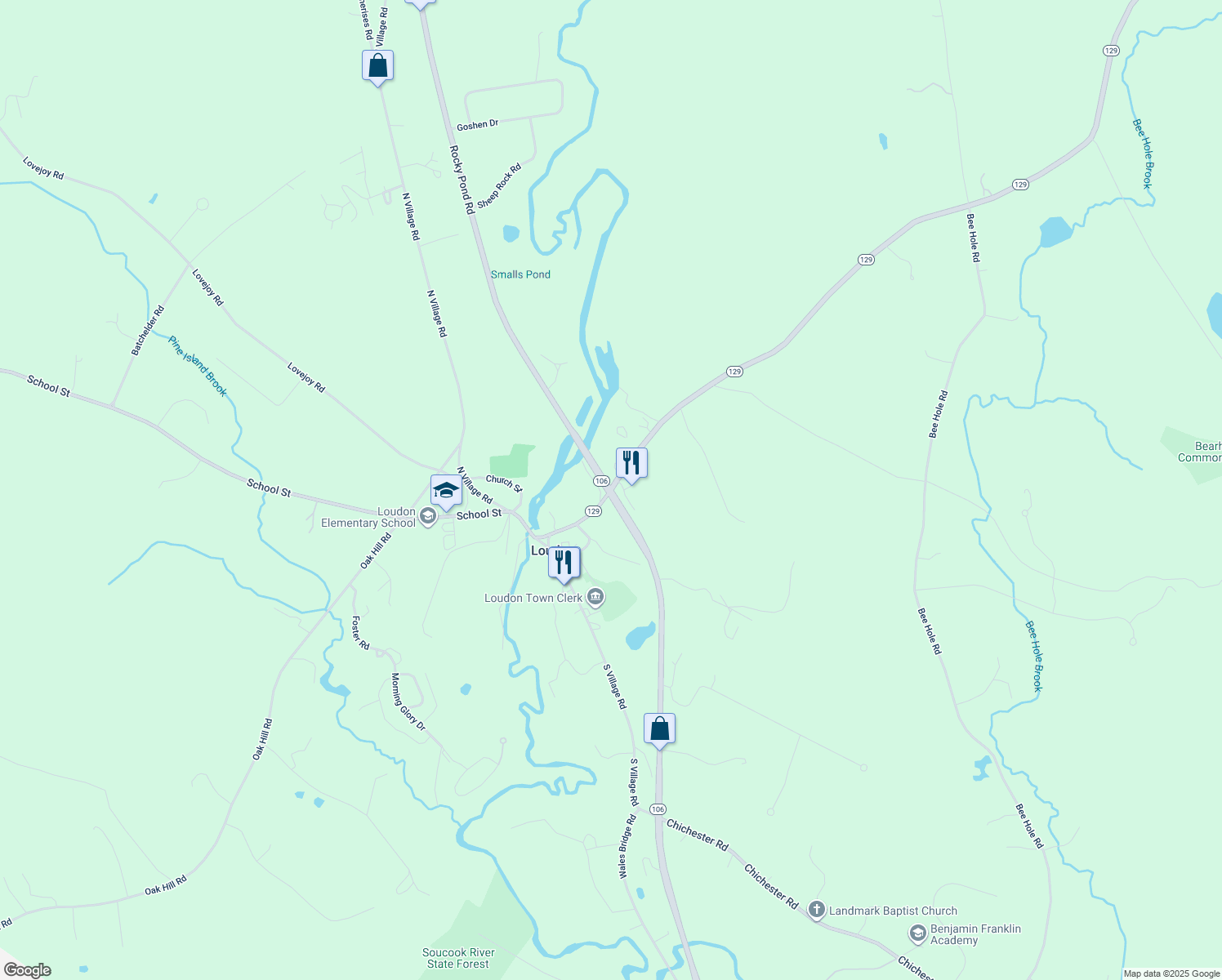 5 New Hampshire 129, Loudon NH Walk Score