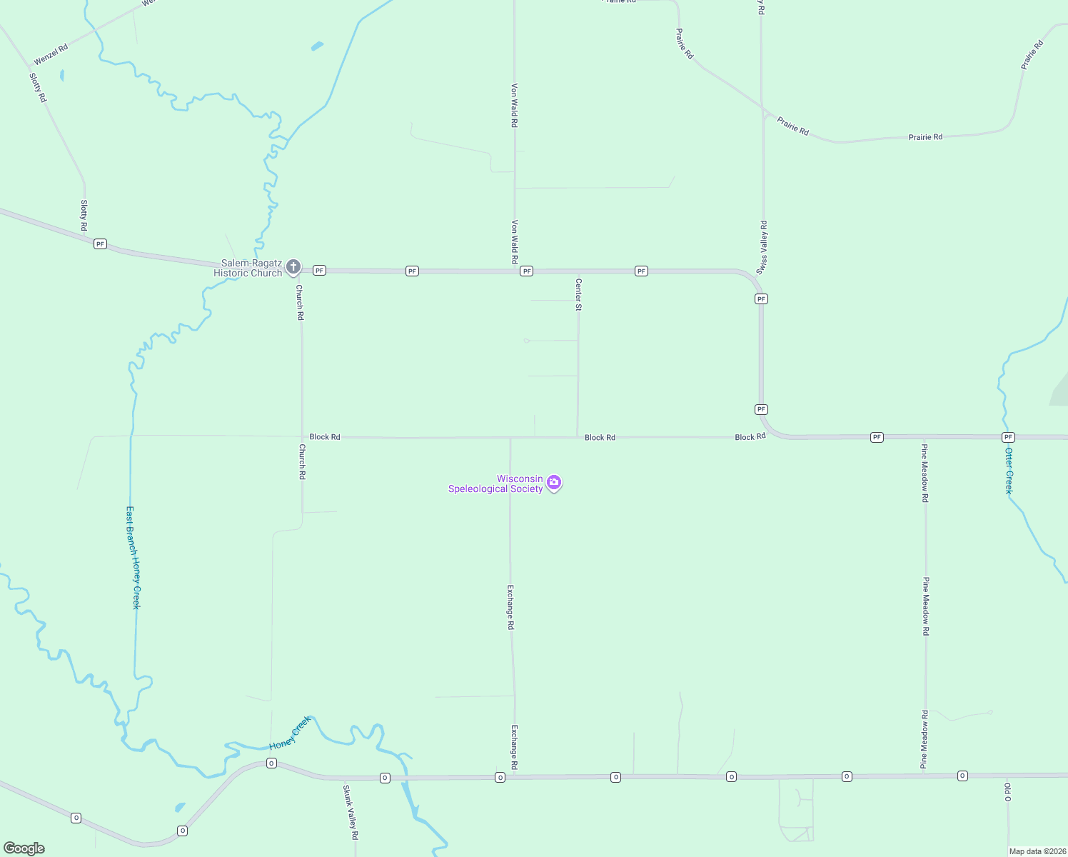 map of restaurants, bars, coffee shops, grocery stores, and more near Block Road in Prairie du Sac