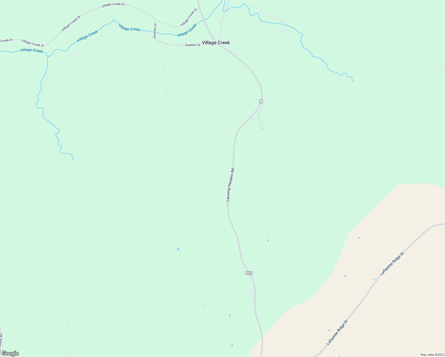 map of restaurants, bars, coffee shops, grocery stores, and more near 1580 Lansing Harpers Road in Lansing