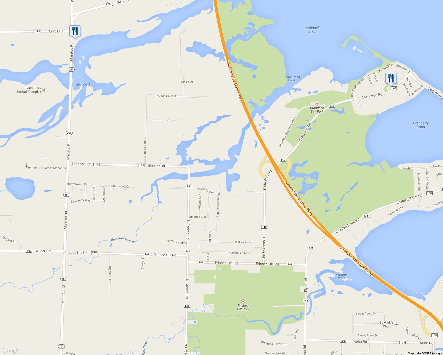 map of restaurants, bars, coffee shops, grocery stores, and more near 367 Widgedon Landing in Hilton