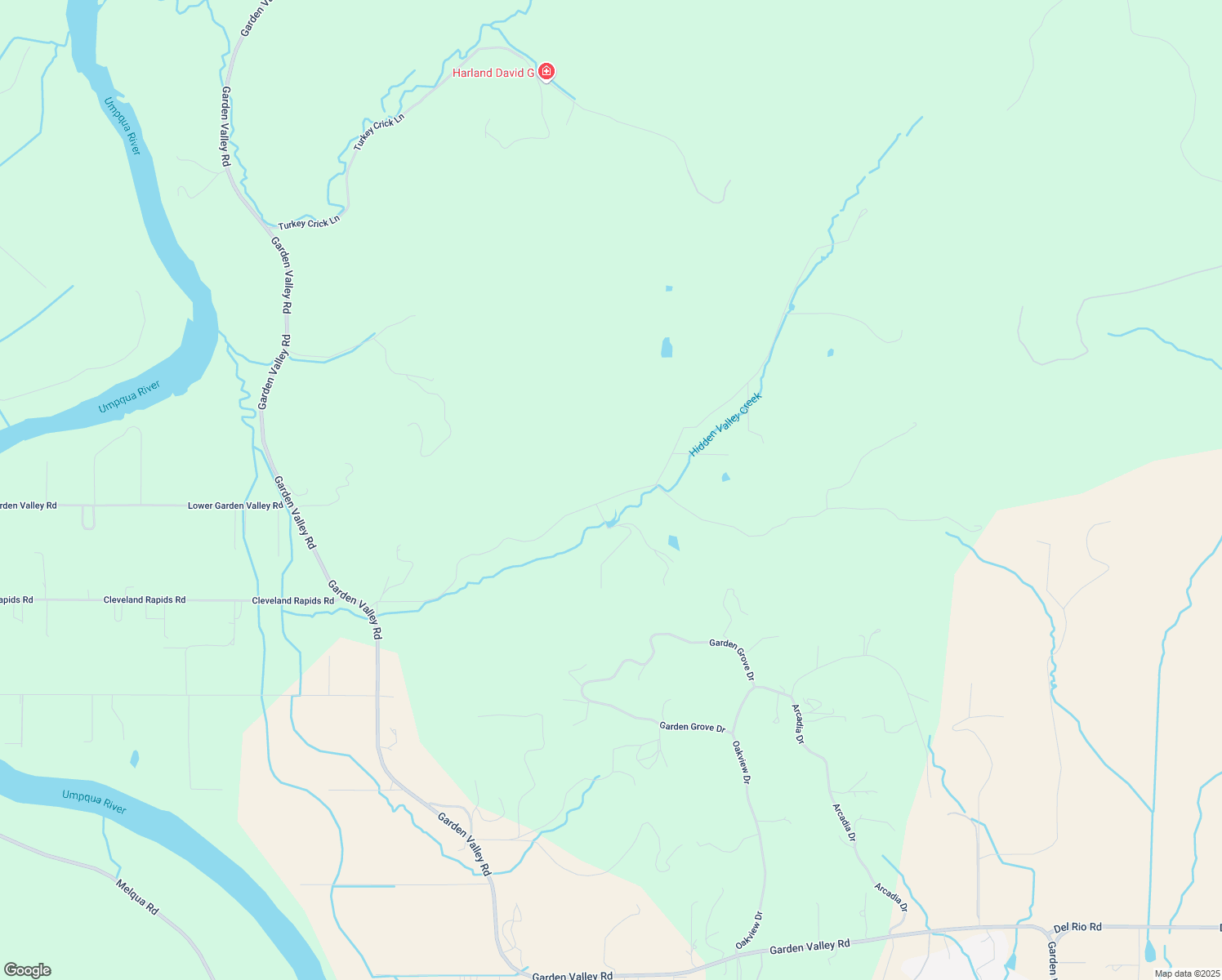 map of restaurants, bars, coffee shops, grocery stores, and more near 900 Upper Cleveland Rapids Road in Roseburg
