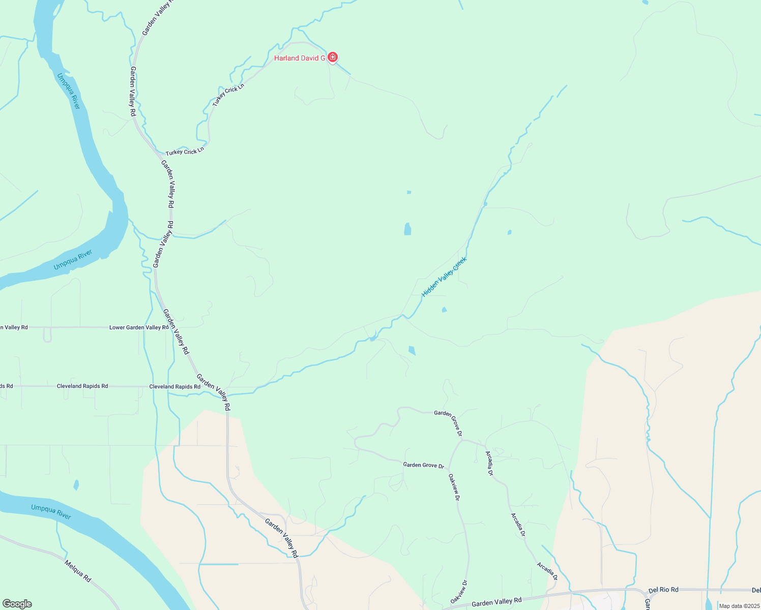 map of restaurants, bars, coffee shops, grocery stores, and more near 900 Upper Cleveland Rapids Road in Roseburg