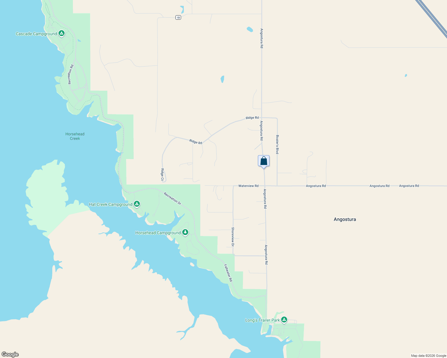 map of restaurants, bars, coffee shops, grocery stores, and more near 13370 Waterview Road in Hot Springs
