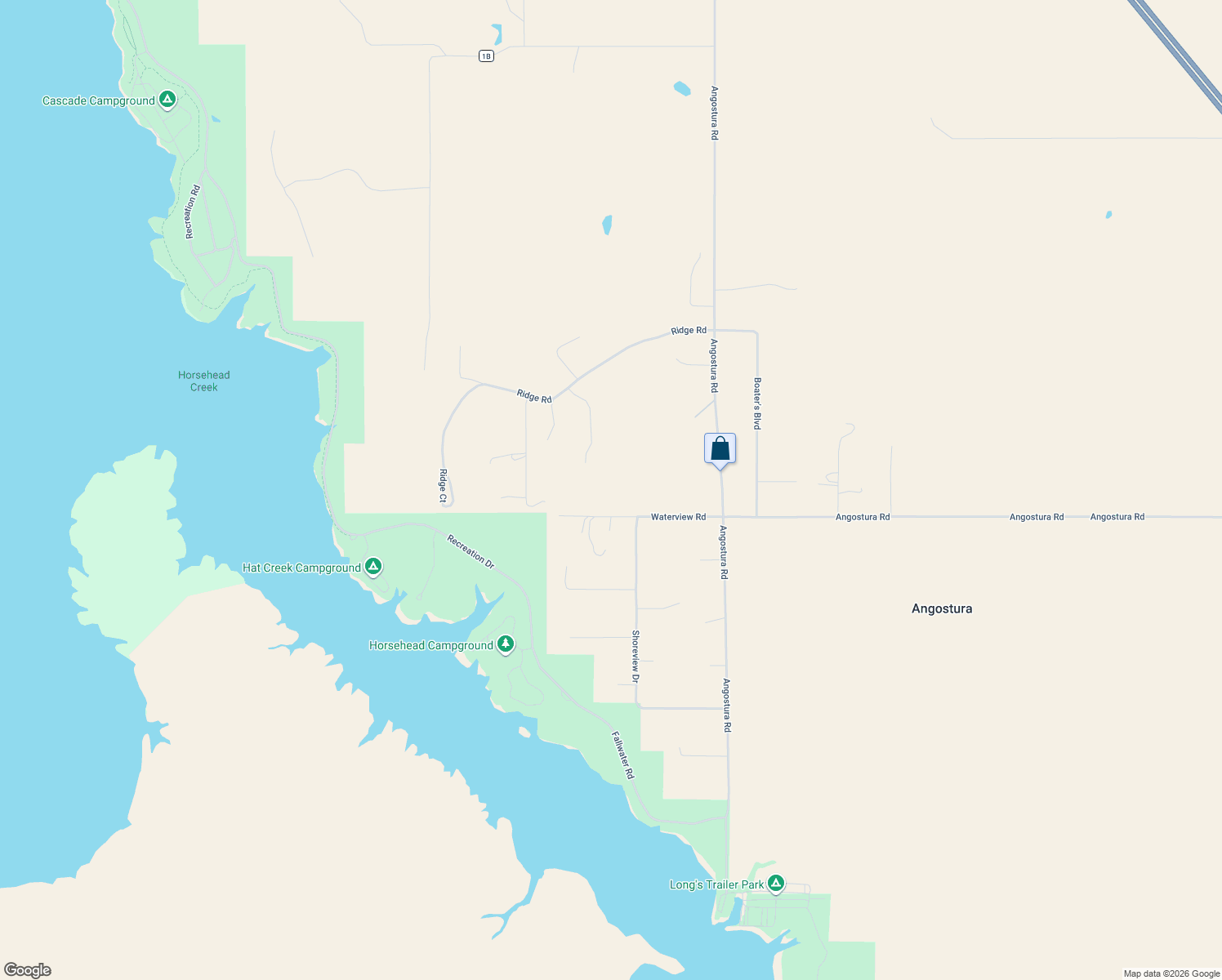 map of restaurants, bars, coffee shops, grocery stores, and more near 13370 Waterview Road in Hot Springs
