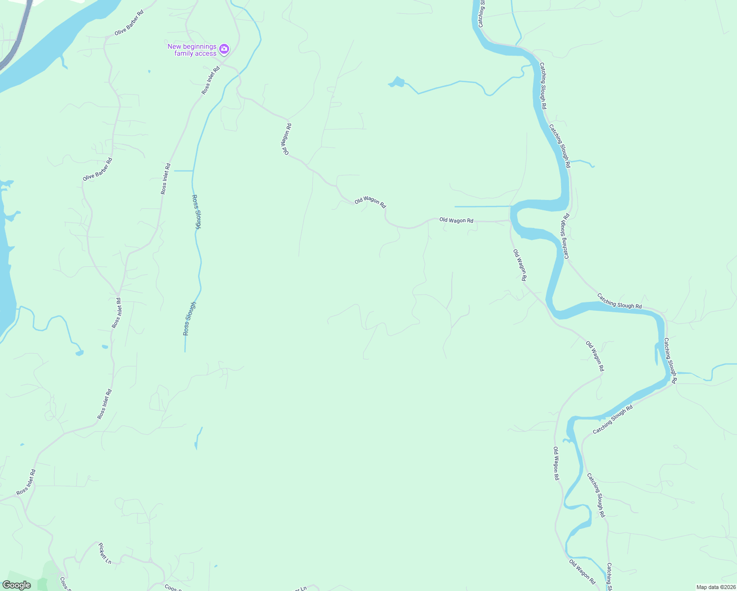 map of restaurants, bars, coffee shops, grocery stores, and more near 91788 Alderwood Lane in Coos Bay