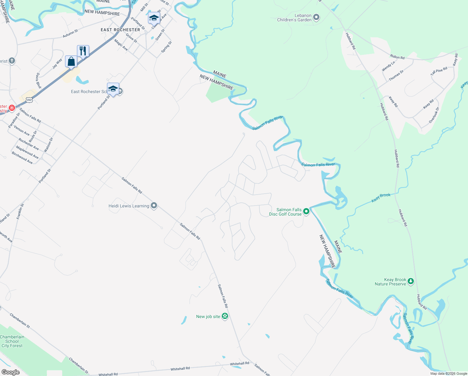 map of restaurants, bars, coffee shops, grocery stores, and more near Eagle Drive in Rochester