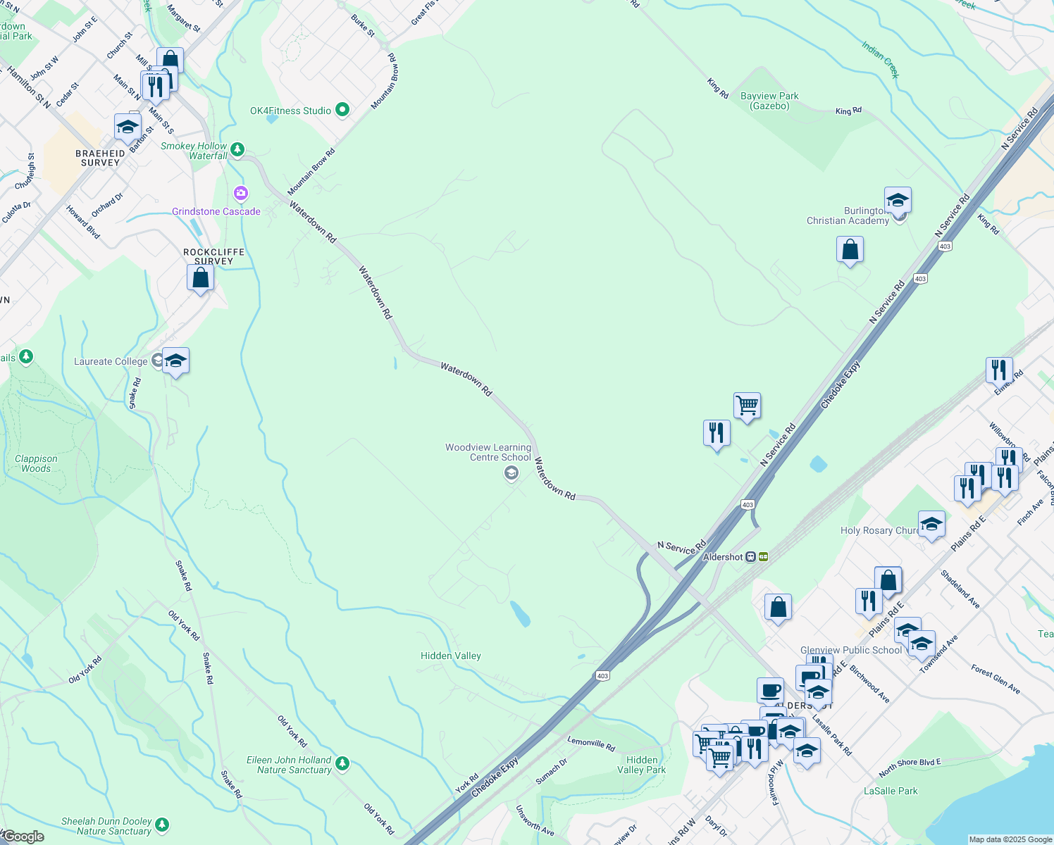 1445 Waterdown Road, Burlington ON Walk Score