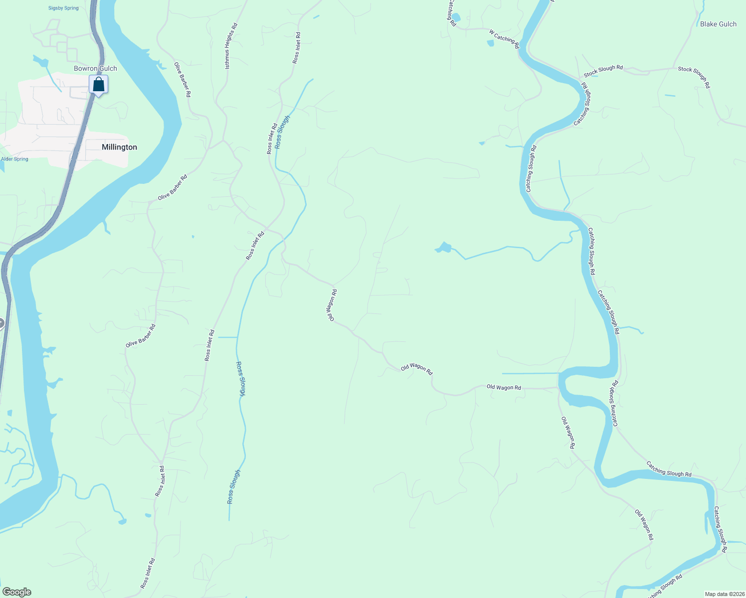 map of restaurants, bars, coffee shops, grocery stores, and more near 62551 Shellhamer Road in Coos Bay