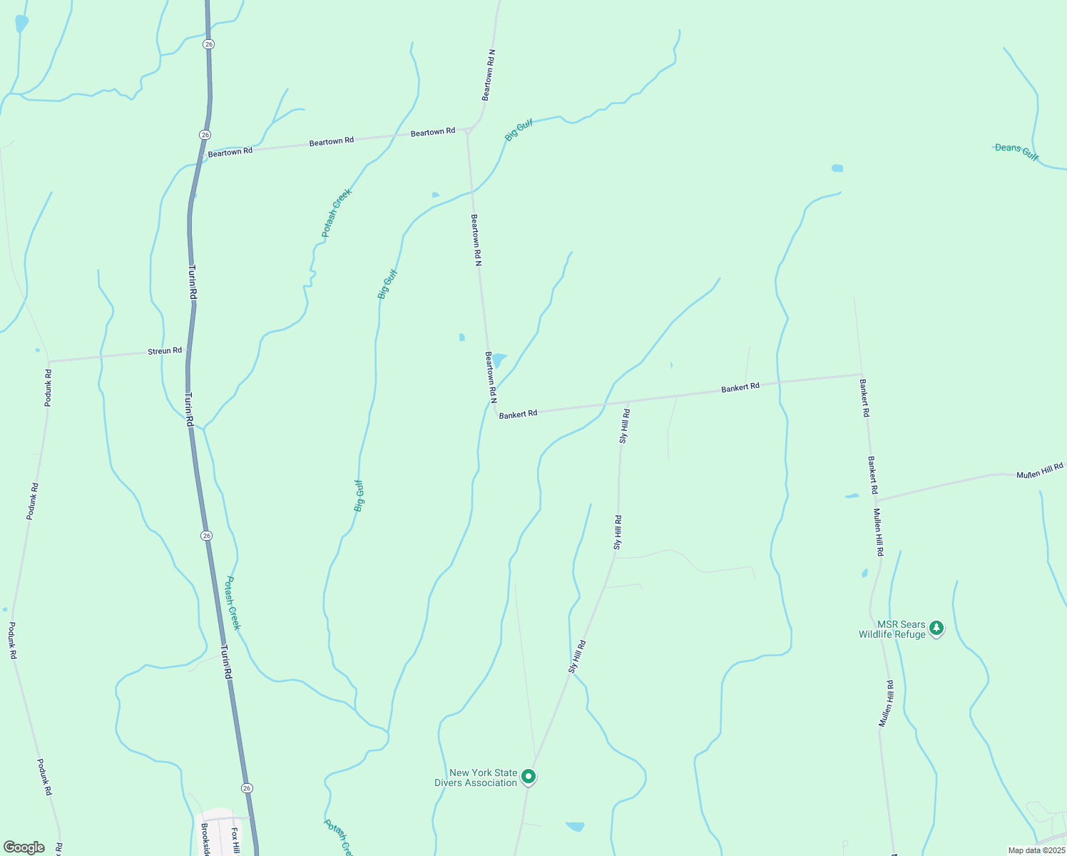 map of restaurants, bars, coffee shops, grocery stores, and more near 6528 Bankert Road in Ava