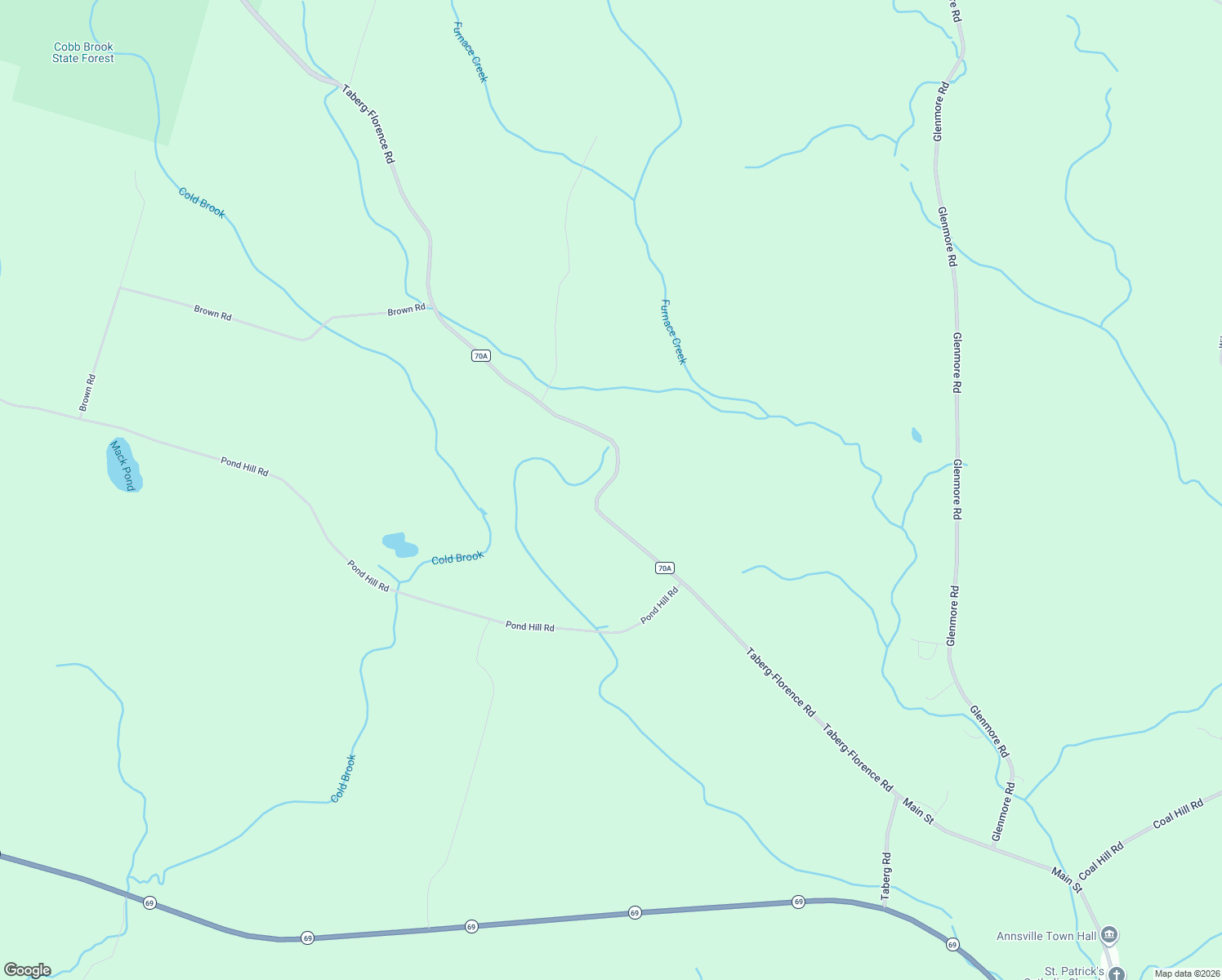 map of restaurants, bars, coffee shops, grocery stores, and more near 9660 Taberg-Florence Road in Oneida County