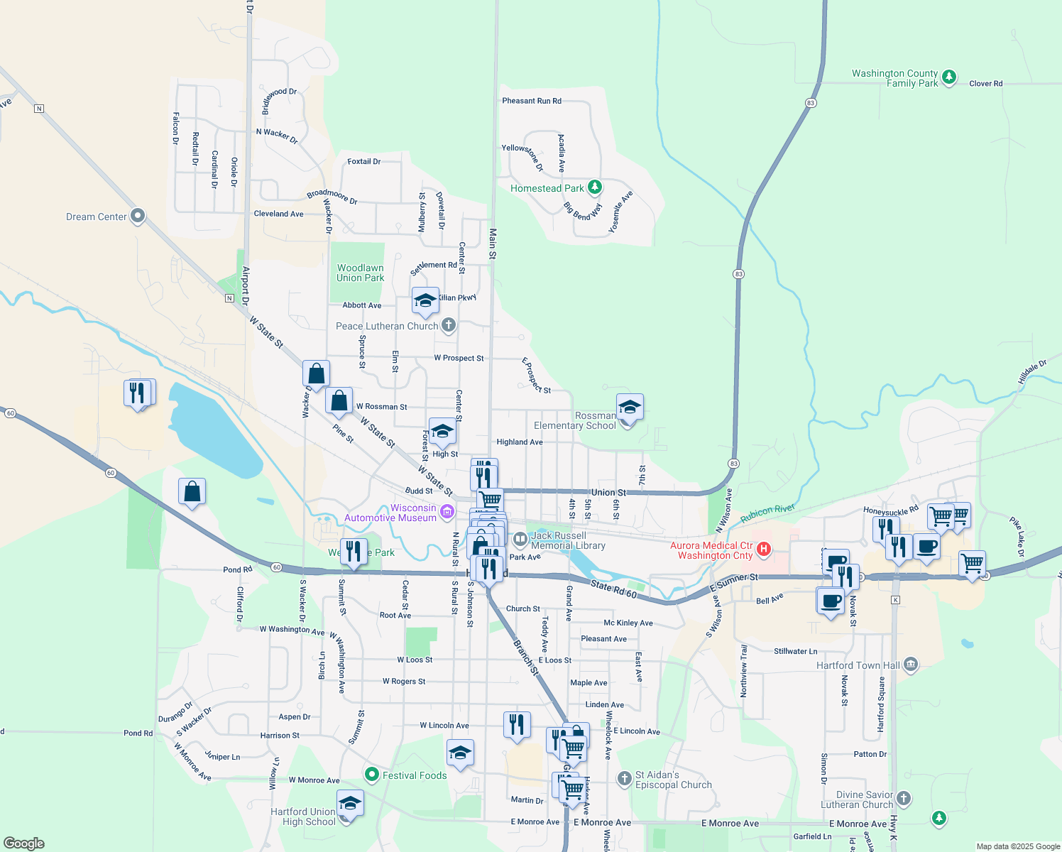 628 1st Street, Random Lake WI Walk Score