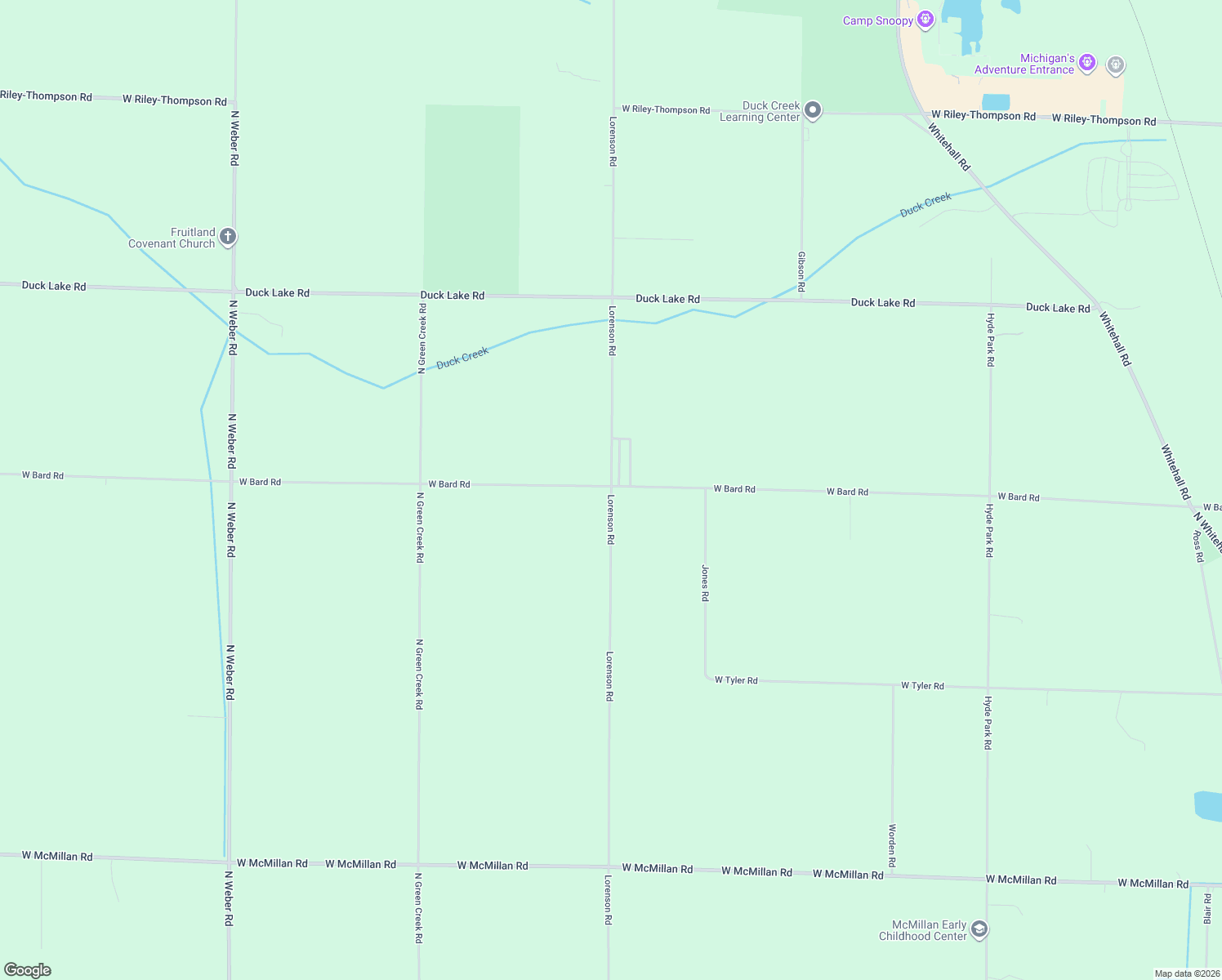 map of restaurants, bars, coffee shops, grocery stores, and more near 3798 Lorenson Rd in Muskegon