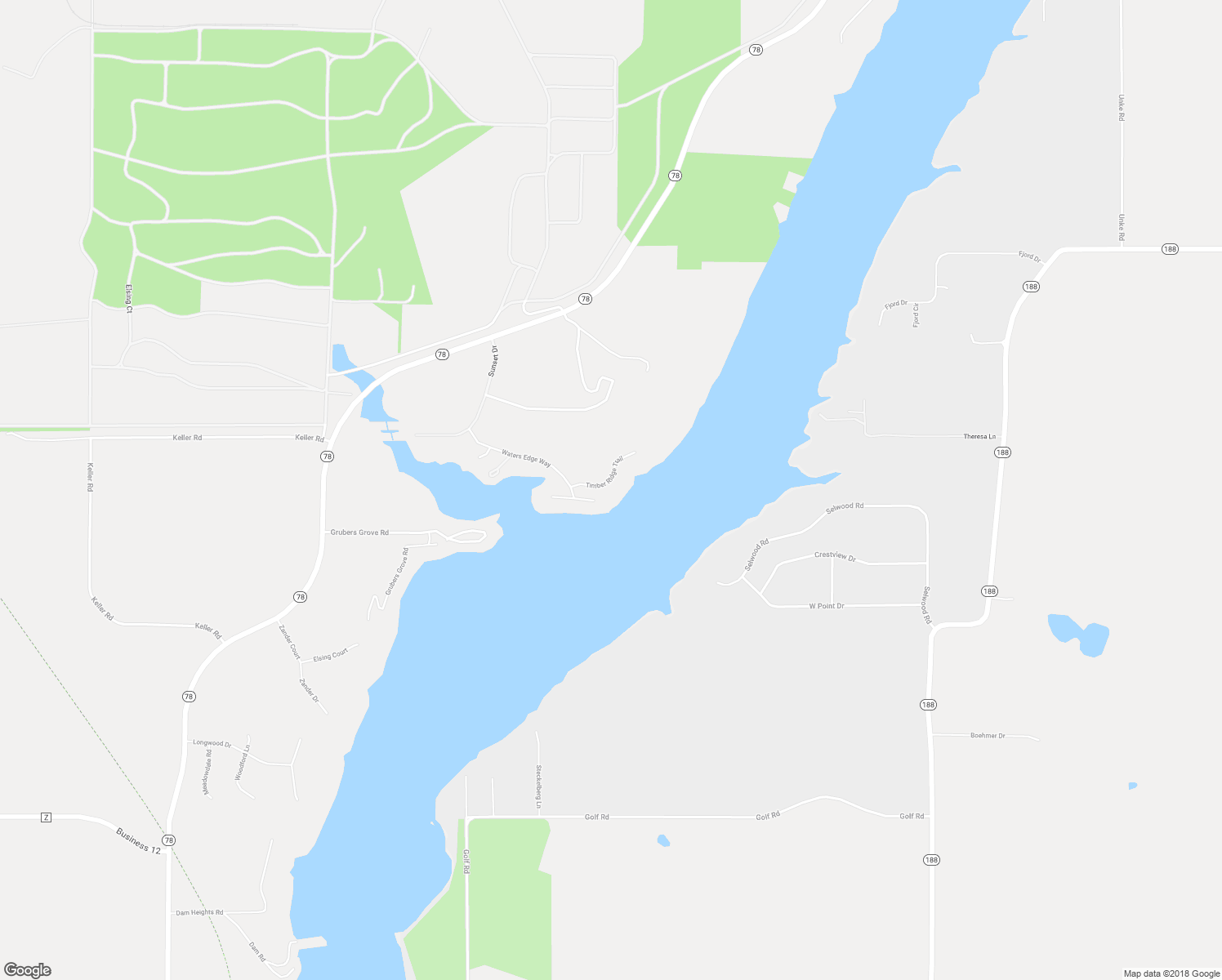 map of restaurants, bars, coffee shops, grocery stores, and more near E12261 Timber Ridge Trail in Prairie du Sac
