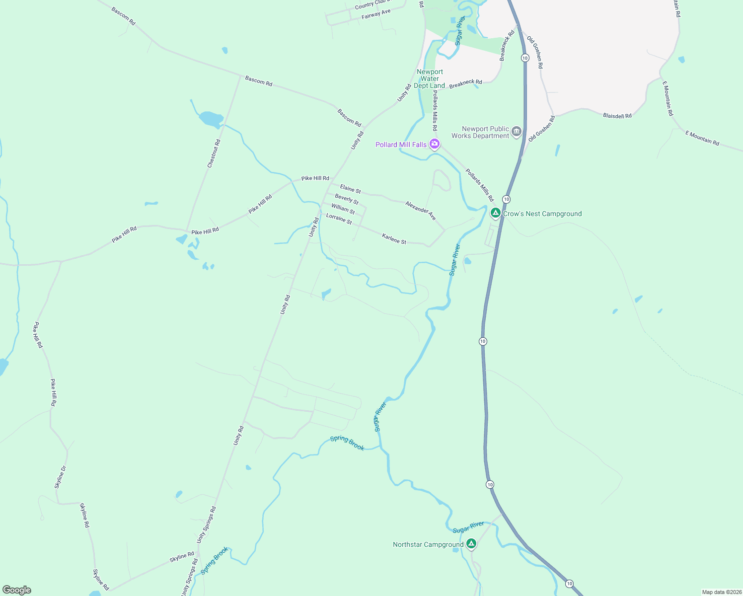 map of restaurants, bars, coffee shops, grocery stores, and more near 16 River View Road in Newport