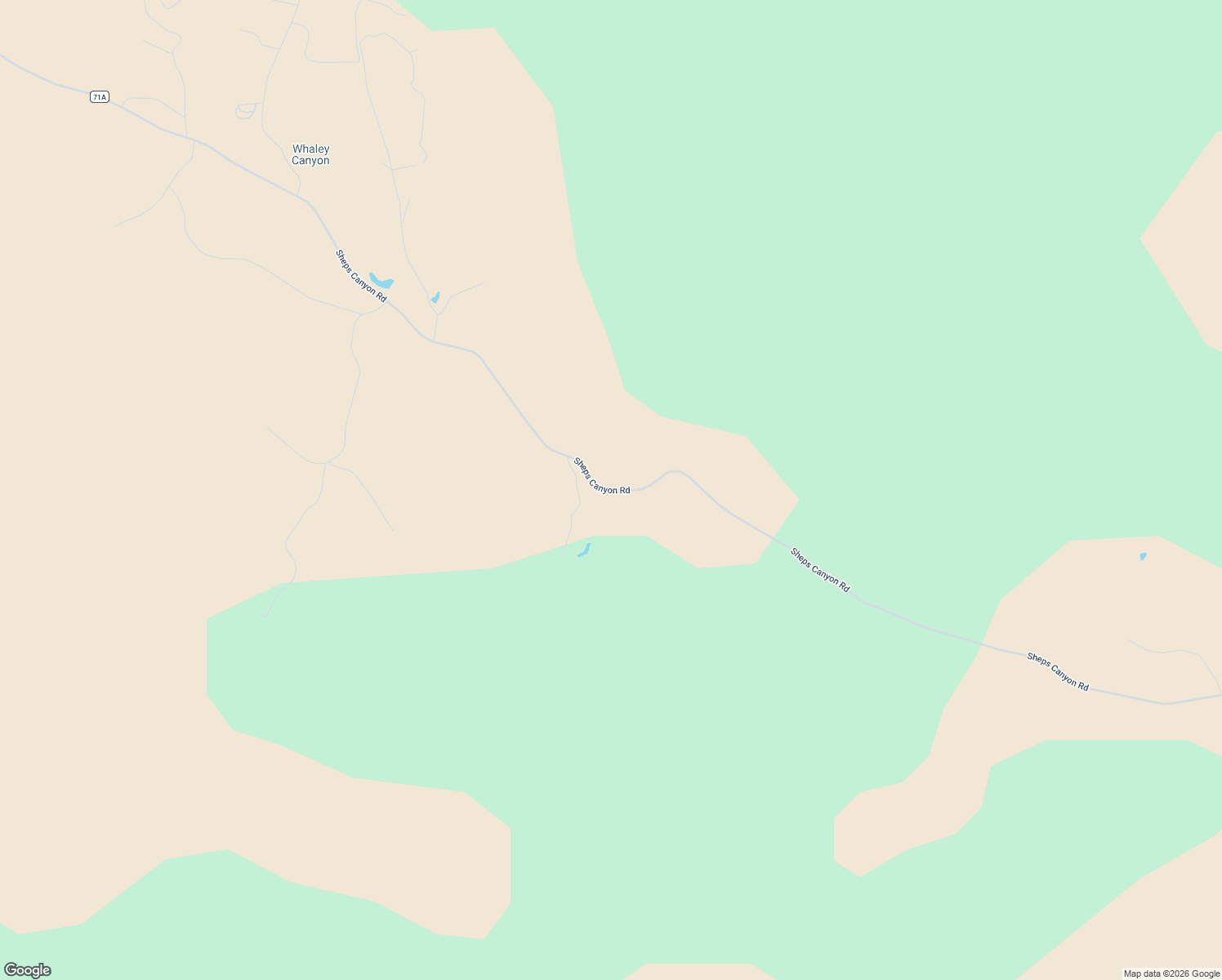 map of restaurants, bars, coffee shops, grocery stores, and more near Sheps Canyon Road in Fall River County