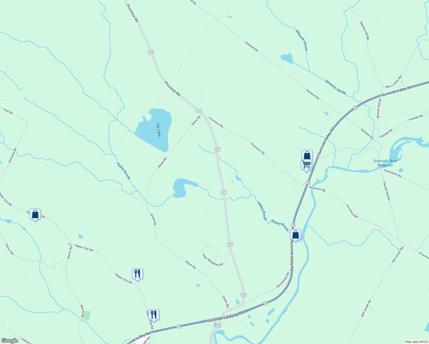 1 New Hampshire 107, Barnstead NH Walk Score