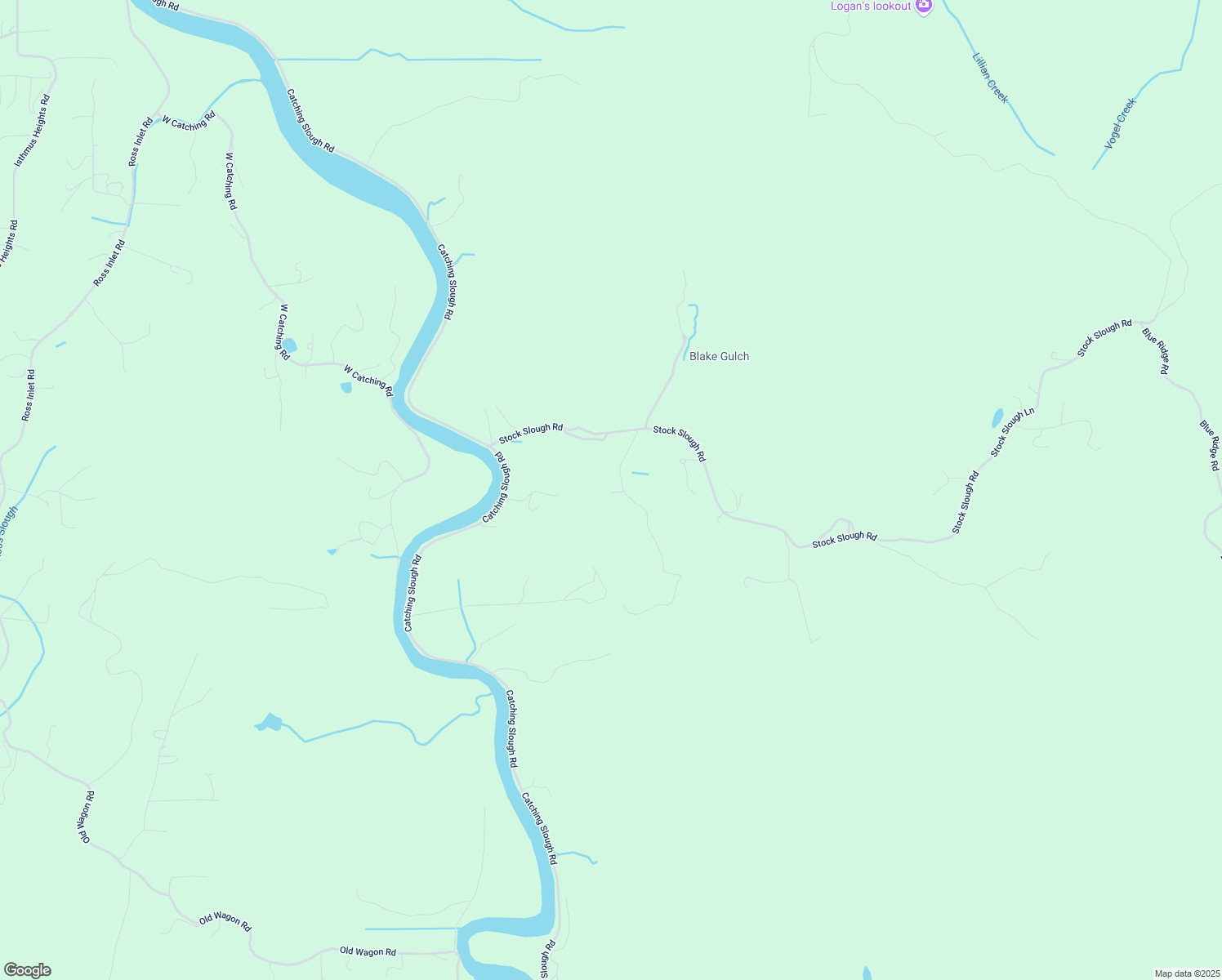 map of restaurants, bars, coffee shops, grocery stores, and more near 95166 Ravenwood Lane in Coos Bay