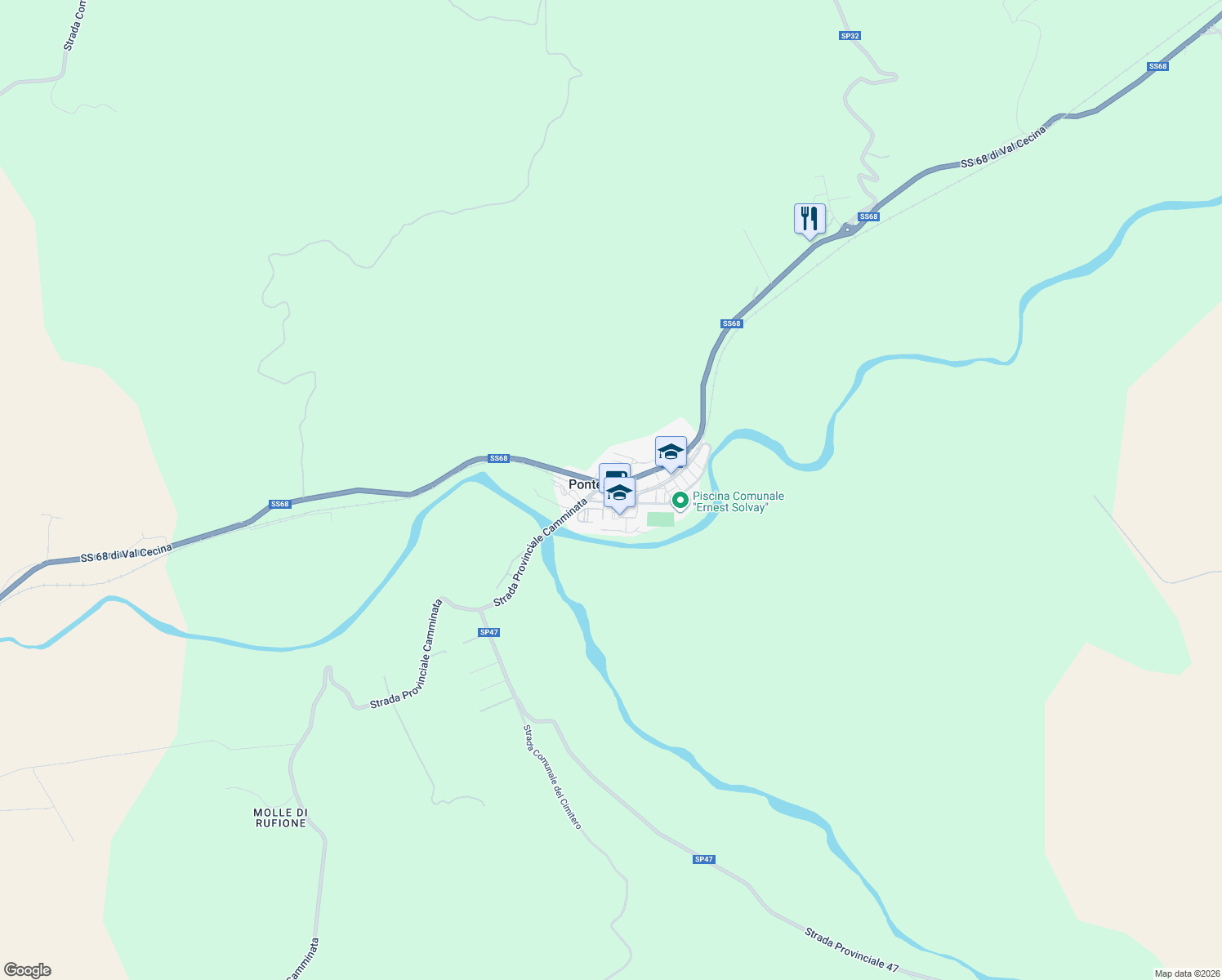 map of restaurants, bars, coffee shops, grocery stores, and more near in Ponteginori