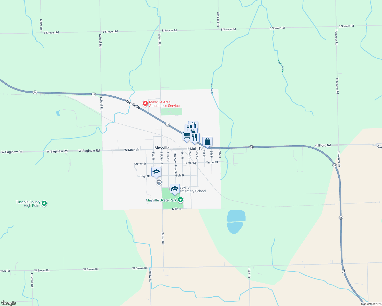 6031 2nd Street, Mayville MI Walk Score