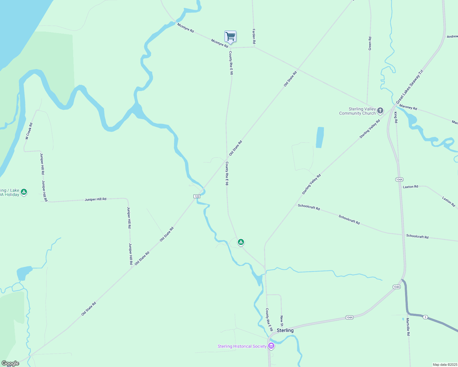 map of restaurants, bars, coffee shops, grocery stores, and more near in Sterling