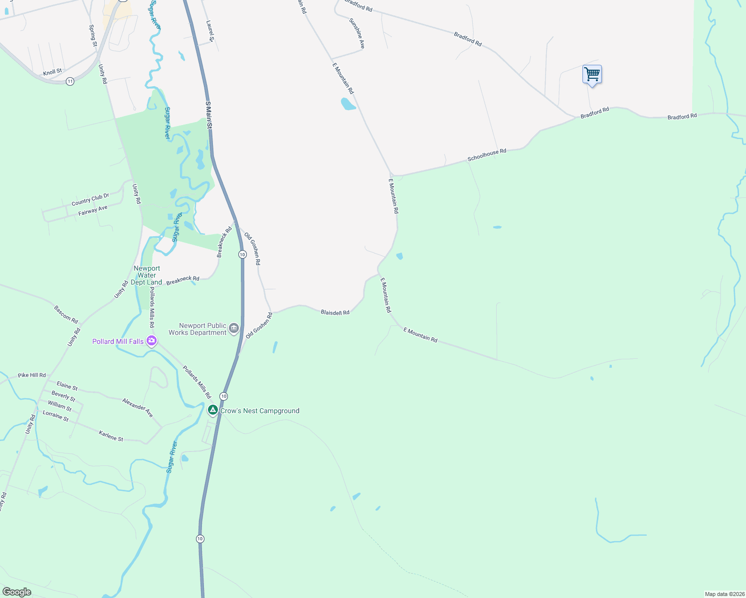 map of restaurants, bars, coffee shops, grocery stores, and more near 307 East Mountain Road in Newport