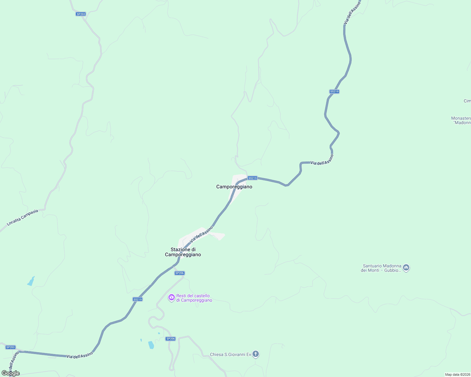 map of restaurants, bars, coffee shops, grocery stores, and more near in Camporeggiano