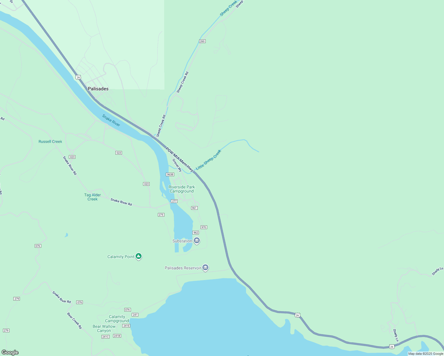 map of restaurants, bars, coffee shops, grocery stores, and more near 1030 Little Sheep Creek in Irwin