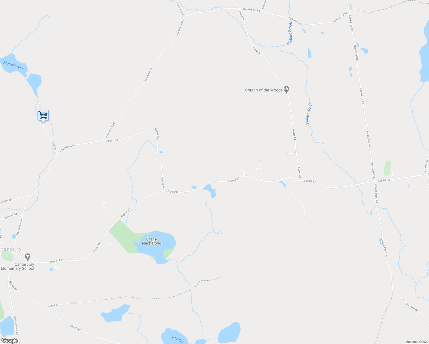 map of restaurants, bars, coffee shops, grocery stores, and more near 186 Baptist Road in Canterbury