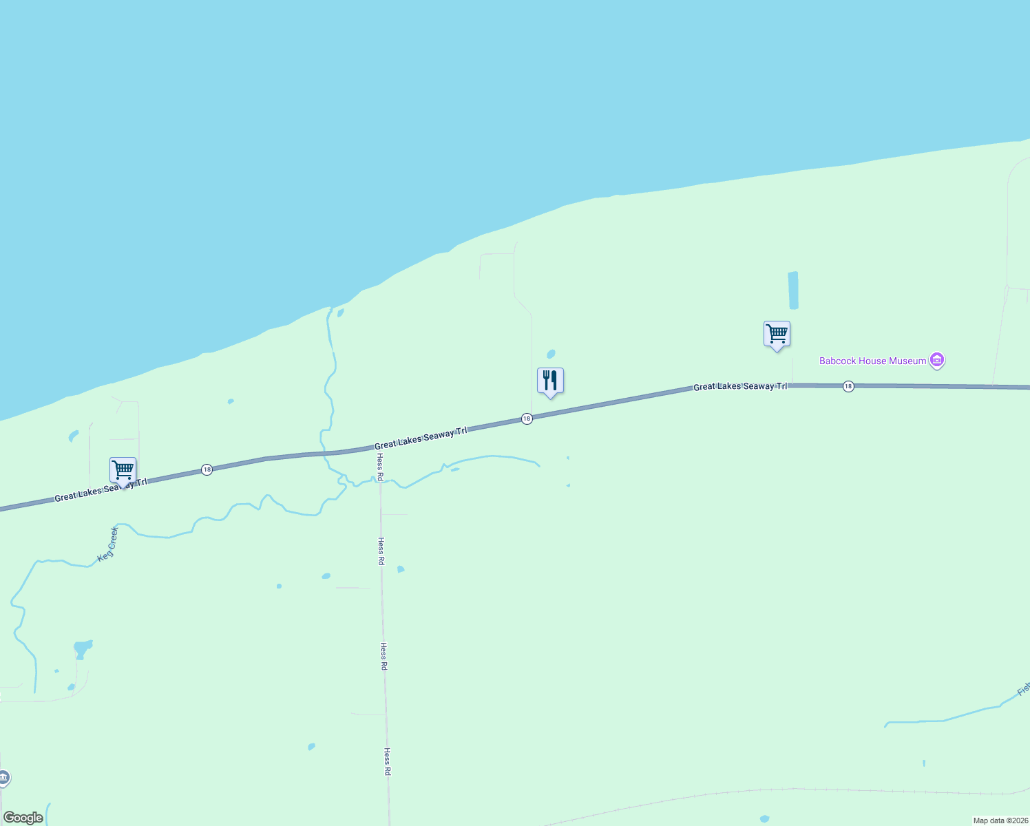 map of restaurants, bars, coffee shops, grocery stores, and more near 7137 Lake Road in Appleton