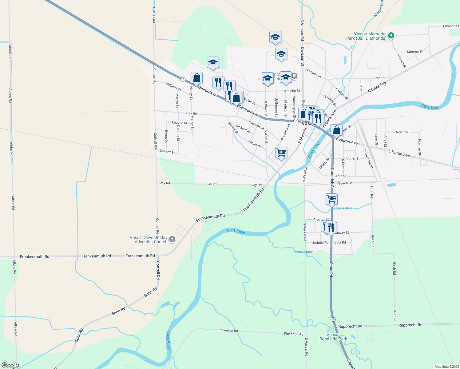 5701 Jay Road, Vassar MI Walk Score