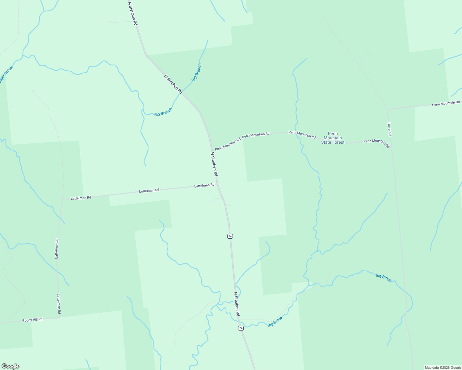 map of restaurants, bars, coffee shops, grocery stores, and more near 10428 North Steuben Road in Remsen