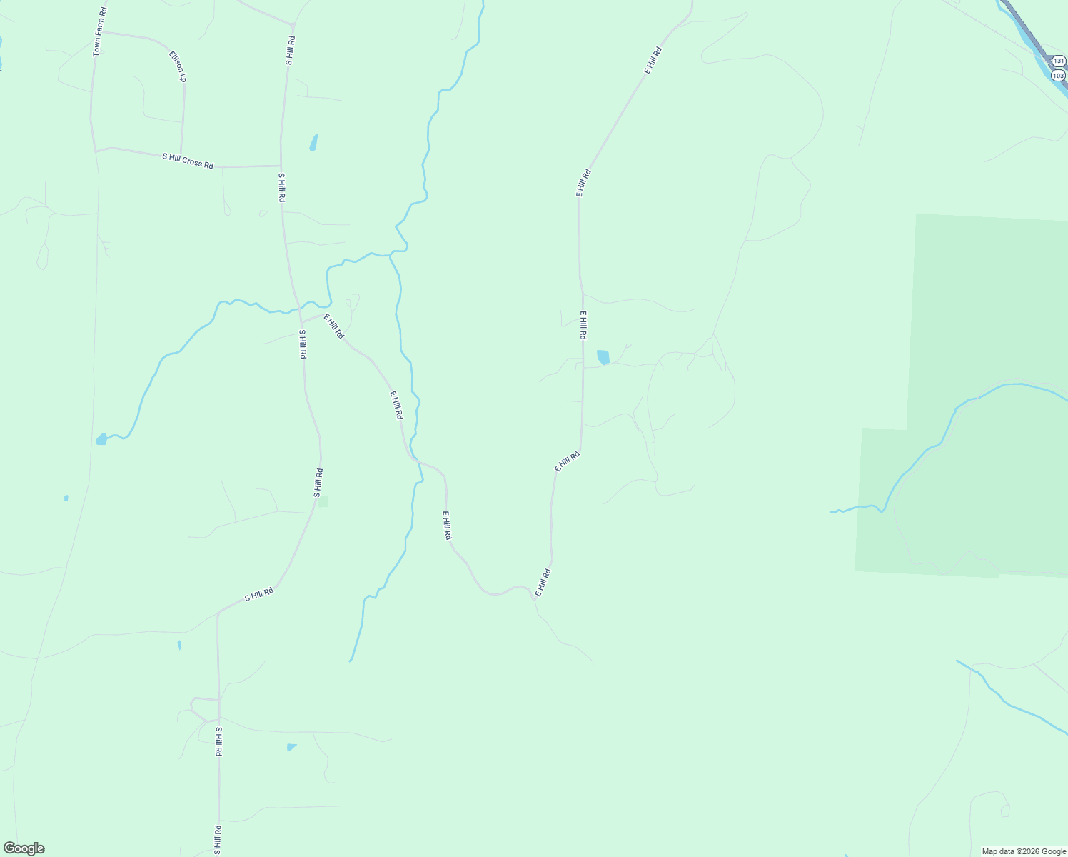 map of restaurants, bars, coffee shops, grocery stores, and more near 834 East Hill Road in Windsor County