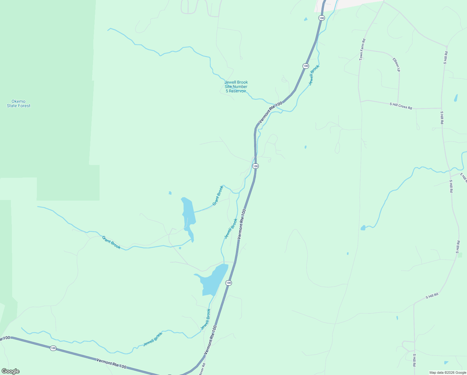map of restaurants, bars, coffee shops, grocery stores, and more near 116 Brooks Road in Ludlow