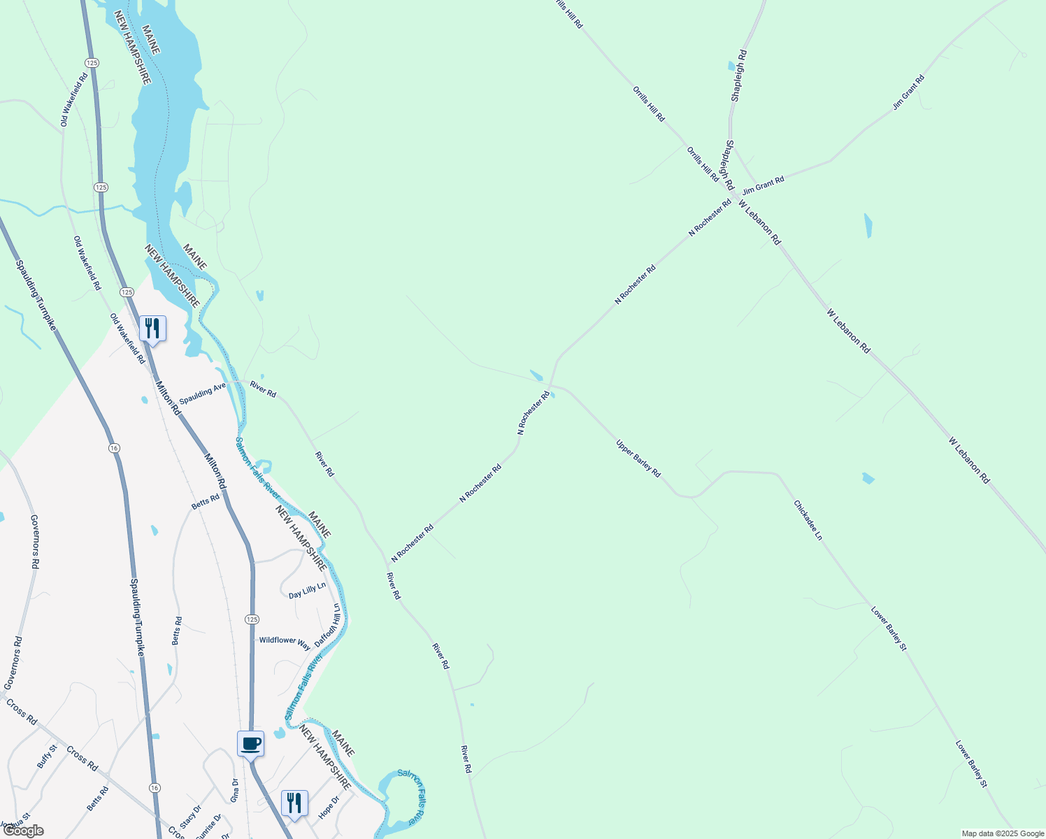 map of restaurants, bars, coffee shops, grocery stores, and more near 138 N Rochester Rd in Lebanon