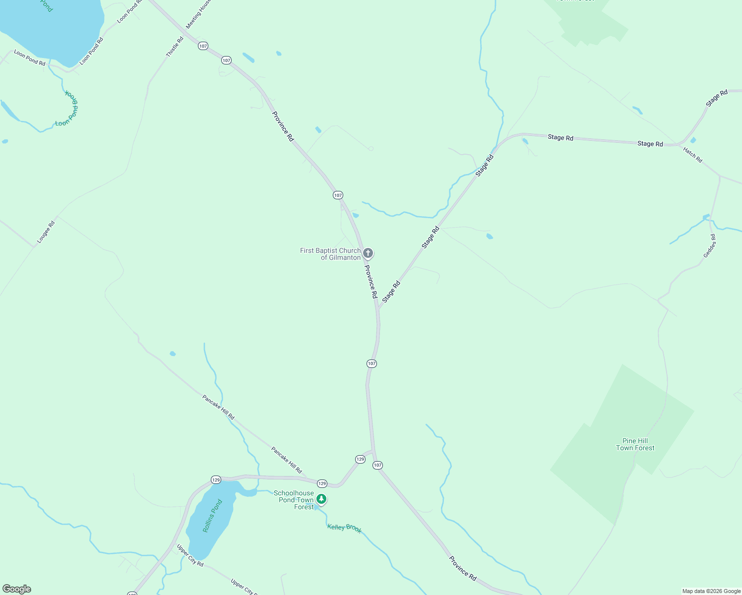 map of restaurants, bars, coffee shops, grocery stores, and more near 1517 Province Road in Gilmanton